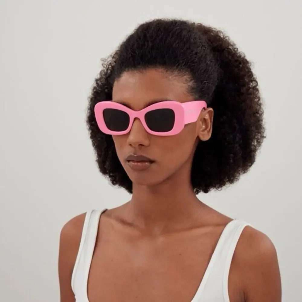 New! Alexander McQueen Vibrant Pink Sunglasses, AM0434S 004, Authentic